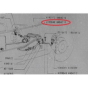     Brake Line / Brake Pipe - Right Rear (Fiat Pininfarina 124 Spider All) - NEW