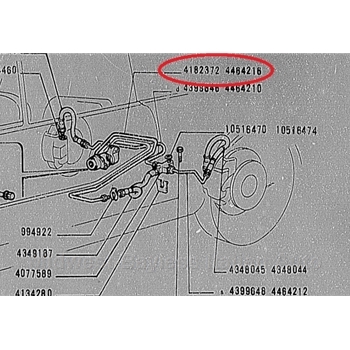    Brake Line / Brake Pipe - Rear Compensator to Rear Center Hose (Fiat Pininfarina 124 Spider All) - NEW