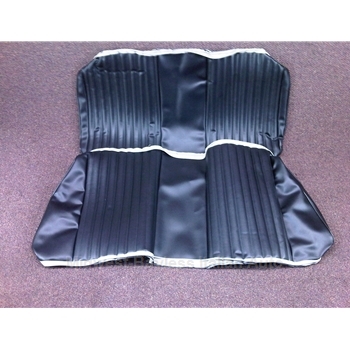         Seat Cover Upholstery - REAR SET Black (Fiat 124 Spider All 1967-82) - NEW