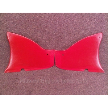 Interior Rear Quarter Trim Panel PAIR - Red (Fiat 124 Spider 1967-78) - U8