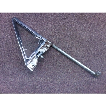 Wing Vent Quarter Window Assembly Complete Right - CLEAR (Fiat 124 Spider 1967-74 North America) - U8