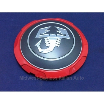 Wheel Center Cap - Abarth Scorpion 133mm (Fiat 500 Turbo Abarth 2012-19) - U8