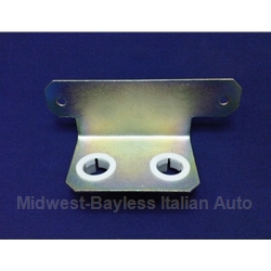 Brake Fluid Reservoir Tank Bracket Dual Chamber W/Mounting Clips (Fiat 124 Spider 1977-85) - OE / RENEWED