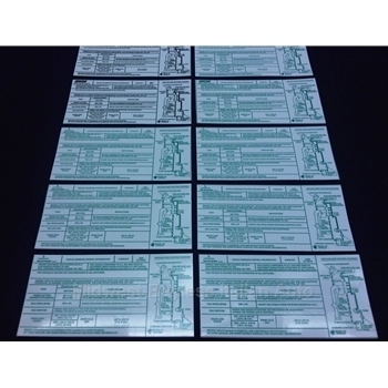    Restoration Decal - "Emissions Control Information" - 1980-88 (Fiat Bertone X1/9 North America w/Fuel Injection) - NEW