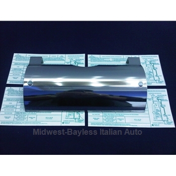     Emissions Control Manifold Plate Tag (Bertone X1/9 1983-88) - OE NOS