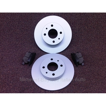 Brake Pad and Rotor KIT - Rear (Fiat 500 All 2012-19) - NEW