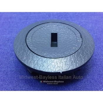 Door Panel Window Winder Hole Plug Crank Plug BLACK (Fiat Bertone X1/9, Fiat Pininfarina 124 Spider 1981-85) - OE NOS