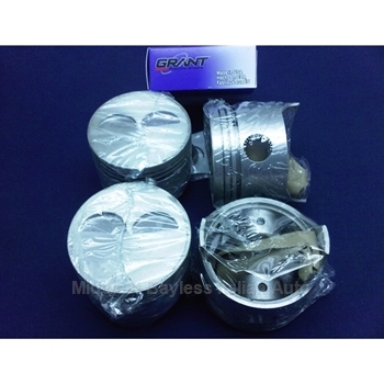    Piston Set 86.6mm SOHC w/Rings (Fiat Bertone X1/9, 128, Yugo) - NEW