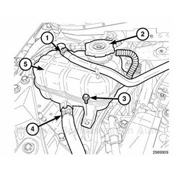      Coolant Expansion Overflow Tank (Fiat 500 Turbo Abarth 2012-19) - NEW