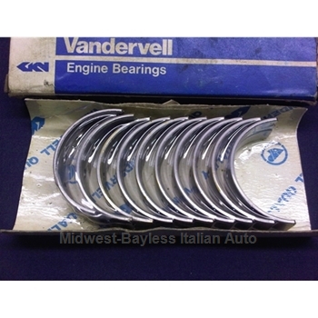 Main Bearings DOHC 1592cc/1.8l/2.0l .020 (Fiat Pininfarina 124, 131, Lancia) - NEW  VANDERVELL