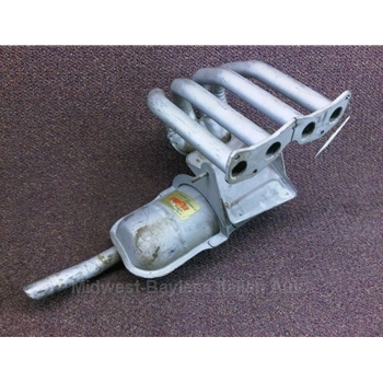             Exhaust Muffler (Fiat 850 Coupe All, Spider 1965-69 + All) - OE NOS