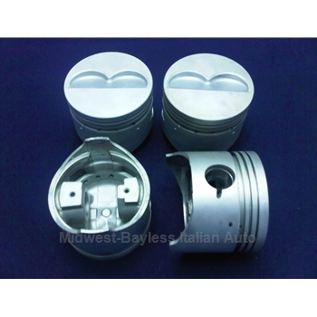 Piston SET 86.4mm SOHC - Late Style (Fiat Bertone X1/9, 128, Yugo, Strada) - OE NOS