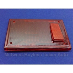 Tail Light Lens Left Center (Fiat Bertone X1/9 All) - OE NOS