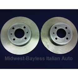 Brake Rotor PAIR 257mm / 10" Front (WHOA Brakes / Fiat Pininfarina 124 Spider late'84-85)