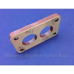 Carburetor Base Plate Insulator Spacer 34/34mm w/Gaskets 10mm Thick - Weber 34 DMSA + ADFA  (Fiat 124 Coupe Spider 1974) - NEW