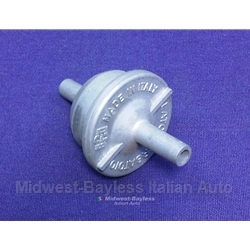 Check Valve for Fuel Vapor (Fiat 124, X1/9, 131, 128, Lancia) - OE NOS