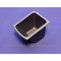 Console Center Rear Cup Black (Fiat Pininfarina 124 Spider 1979-85) - OE NOS