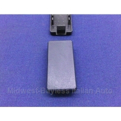 Console Switch Blank Plate - Black (Fiat X1/9 1979-82) - U8