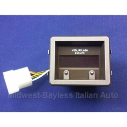 Digital Clock Veglia Brown (Fiat Strada Lancia Beta) - OE NOS