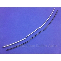  Door Edge Protector Stainless Trim SET (Fiat Bertone X19 All) - OE NOS