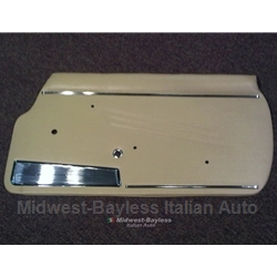 Door Panel - Right Complete - Beige (Fiat 124 Spider to 1978) - OE NOS