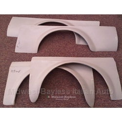 Fender Flare Panels Fiberglass SET (Fiat 128 SL Coupe / 3P) - NEW