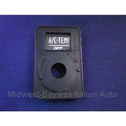 Console Rotary Switch Bezel "A/C-TEMP" (Fiat X19 1973-78) - U8