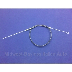  Front Trunk Hood Release Cable - Assembly (Fiat Bertone X1/9 1979-88) - NEW