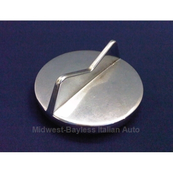 Fuel Filler Cap - Chrome Round (Fiat X1/9 1973-78) - U8