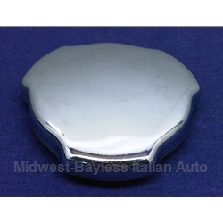 Fuel Filler Cap - Chrome Triangle - Quarter Turn (Fiat 850 Spider 1967-69, 124 CSA) - OE