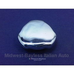 Fuel Filler Cap - Chrome Triangle - Quarter Turn (Fiat 850 Spider 1967-69, 124 CSA) - U8.5