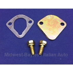 Fuel Pump Blank Blocking Off Plate KIT SOHC All (Fiat Bertone X1/9, 128, Yugo) - OE / RENEWED