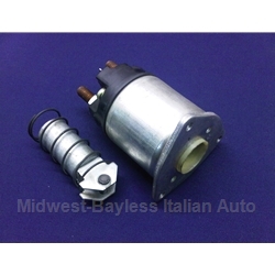 Starter Solenoid Marelli 3-bolt w/10mm Plunger - Late Style (Fiat 124, 131, Lancia 1978-On + X1/9, 128 4-Spd) - OE MARELLI