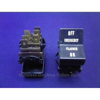 Hazard Switch (Fiat 124 Coupe, 128 1968-71) - OE NOS