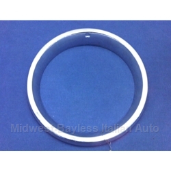 Headlight Trim Ring Outer Chrome (Fiat 124 Sedan 1966-70, Wagon 1966-73) - OE NOS