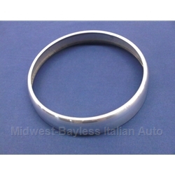 Headlight Outer Trim Ring Left or Right Alloy (Fiat 850 Spider 1969-73 ABARTH OT1000) - OE