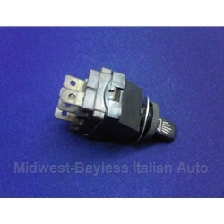 Headlight Switch 5-Pin / 2-Pos w/Ideogram (Fiat 124 Spider 1967-70, 850 Spider) - U8