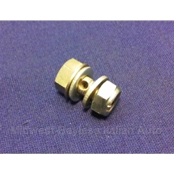 Cable End Screw Assembly 6mm for Accelerator Cable (Fiat X1/9 1973-78) - OE NOS