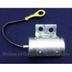 Distributor Ignition Condenser (Fiat 850, 500, 600,128, X1/9 w/S76, S82, S83, S135, S140 Dist.) - NEW
