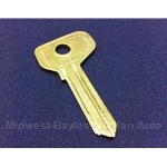 Key Blank - Door/Trunk 1-Series (Fiat X1/9, 124 Coupe/Sedan, 128, 131) - NEW