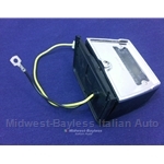 License Plate Light - Chrome Finish on Lens (Fiat 124, 850, 128) - OE NOS