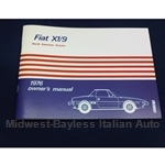 Owners Manual (Fiat X1/9 1976) - NEW