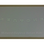 "BERTONE" Nose Decal - 3' long (Fiat Bertone X19) - NEW