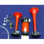 Air Horn KIT - Hi-Tone + Low-Tone + Compressor HELLA - NEW