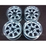 Alloy Wheels SET 4x "PANASPORT" 14x6 Z-Light Forged (Fiat X1/9, 124, 131, 128, 850, Lancia) - NEW