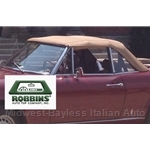 ROBBINS - Convertible Top BEIGE (Tan) Cloth (Fiat 124 Spider 1968-78) - NEW