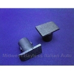 Arm Rest Screw Cap Black PAIR 2x (Fiat Bertone X1/9, 124, 128) - NEW