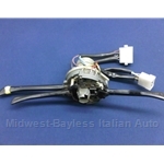 Steering Column Switch Assembly 2-Pos Lights (Fiat 128 Sedan Wagon 1971-72 + 1971-72 124 Spider + Other Italian) - OE NOS