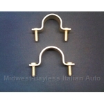 Steering Rack Mounting Bracket PAIR (Fiat Bertone X1/9, 128, Lancia Scorpion/Montecarlo All) - OE/RENEWED