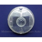 Turn Signal Lens Front Clear (Fiat 124 Coupe 1967, 850 Coupe, 1100R) - OE